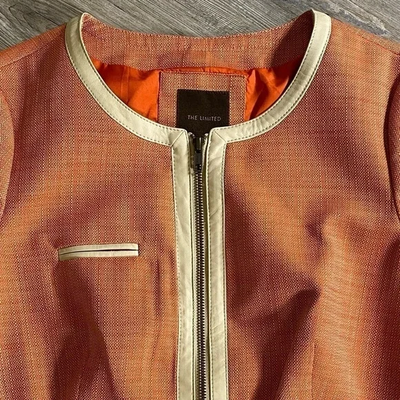 The Limited Orange &,Cream Blazer NWT - Picture 2 of 5